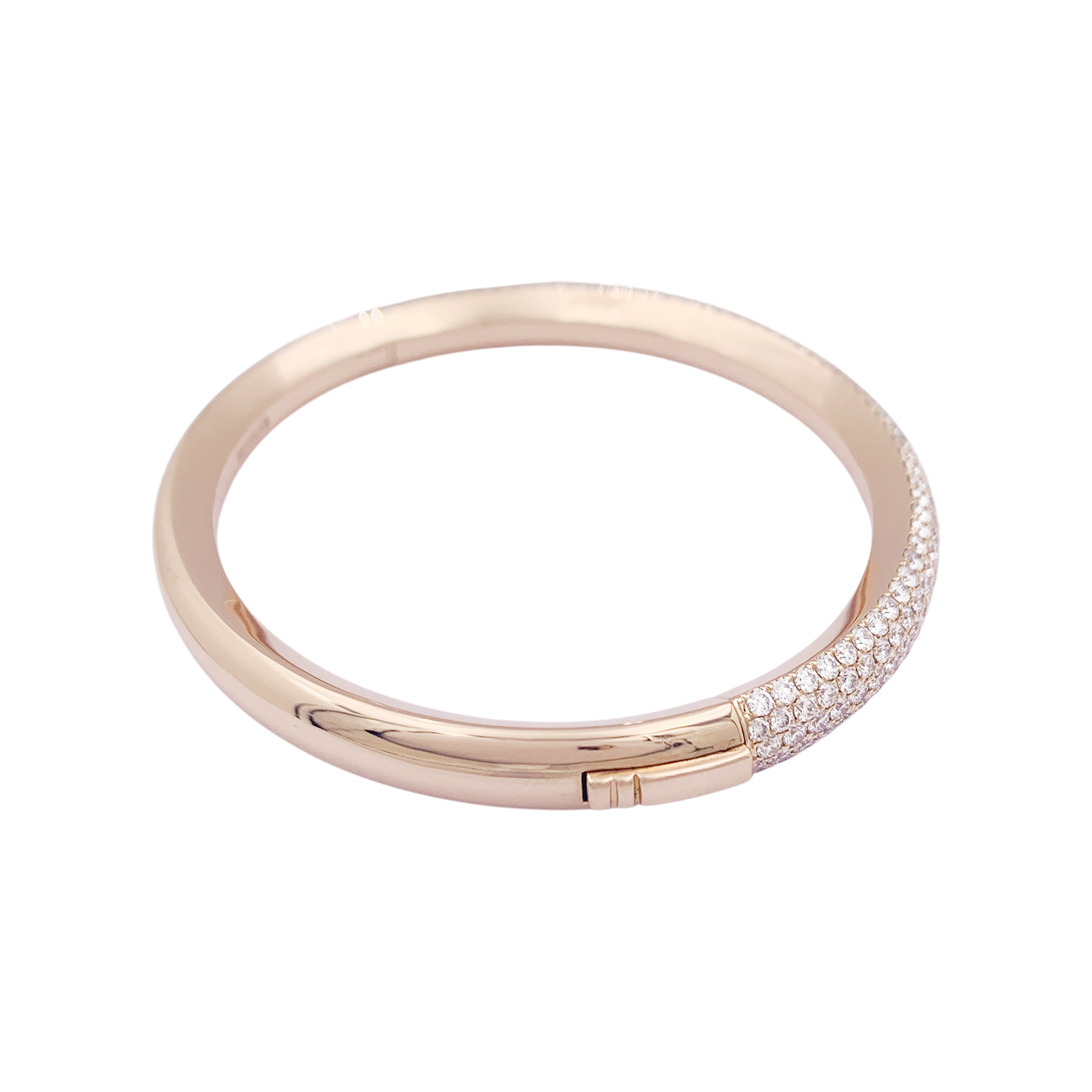Bracelet Messika "Divine Enigma" or rose, diamants.