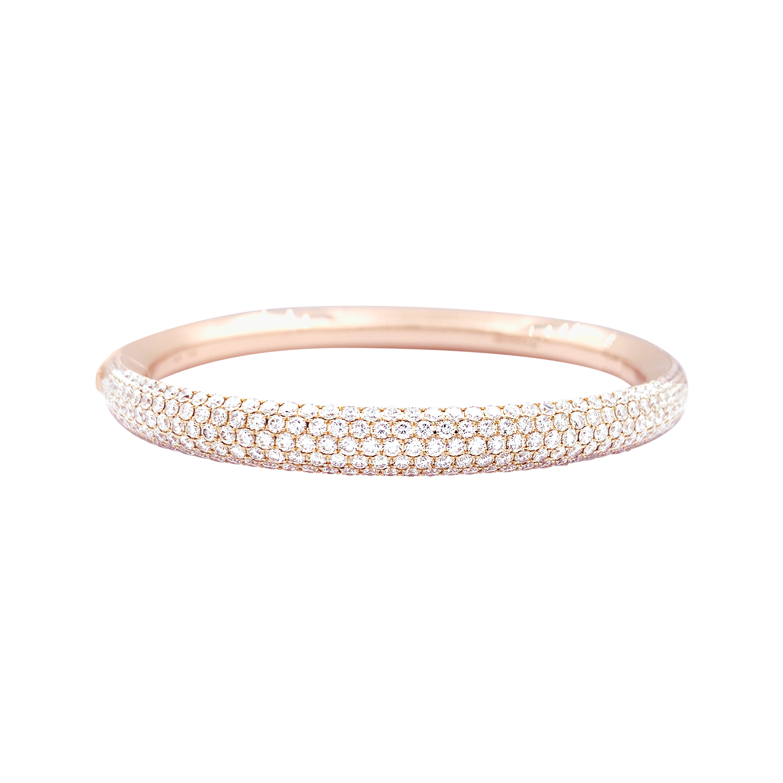 Bracelet Messika "Divine Enigma" or rose, diamants.