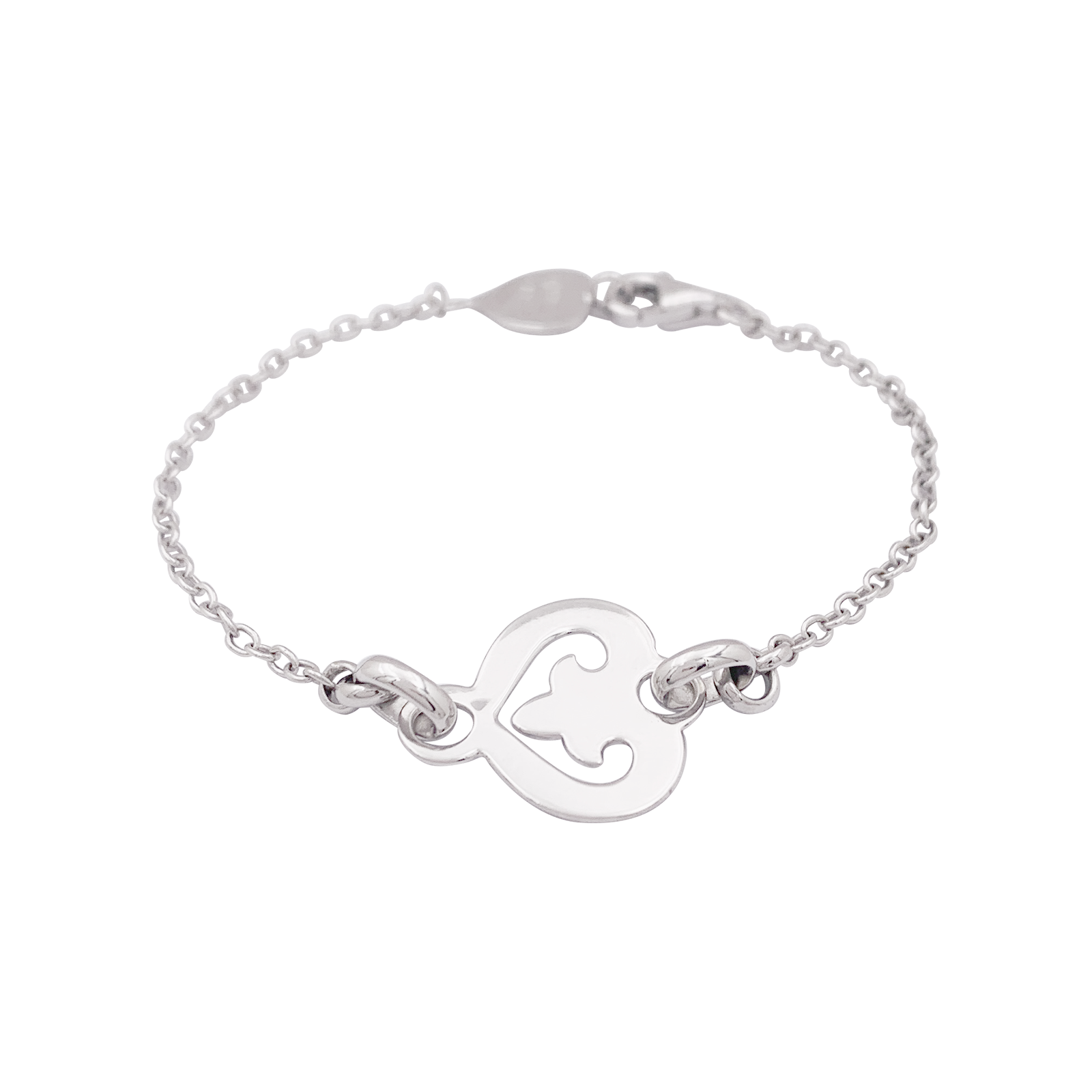 Bracelet O.J. Perrin, "Légendes", or blanc