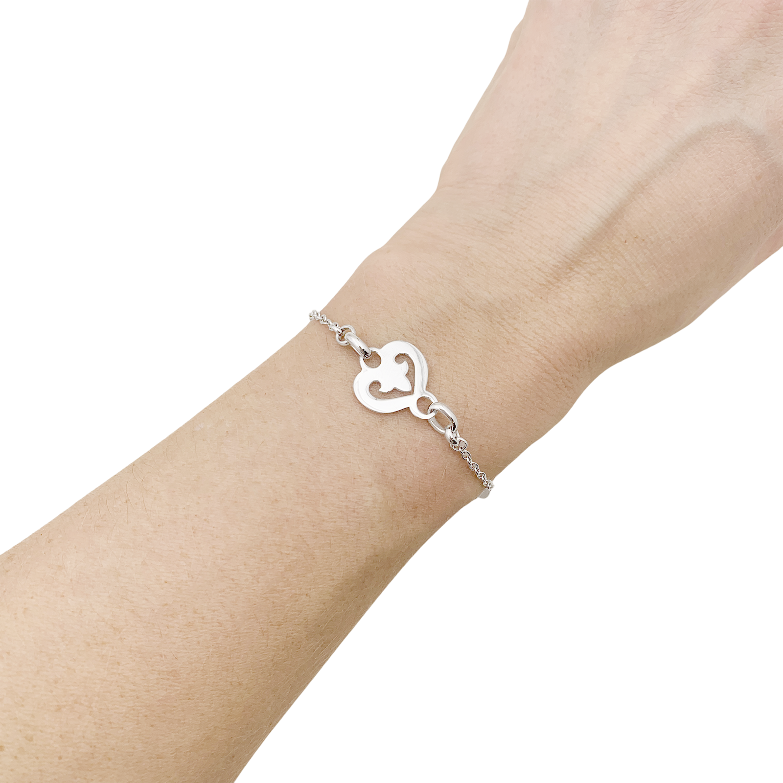 Bracelet O.J. Perrin, "Légendes", or blanc