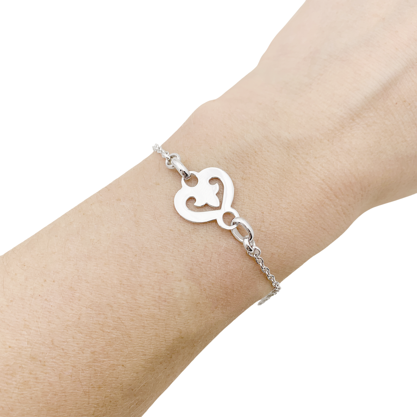 Bracelet O.J. Perrin, "Légendes", or blanc