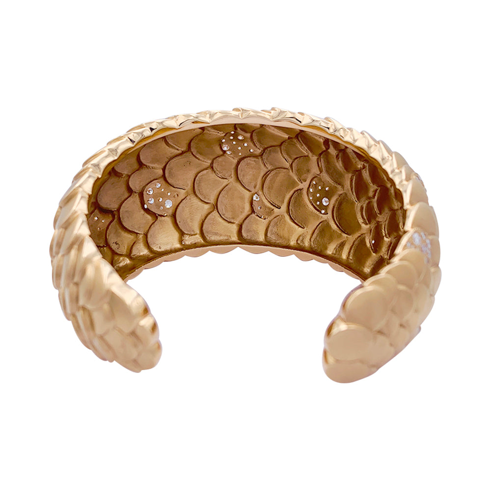Pomellato bracelet, “Mermaid”, pink gold, diamonds.
