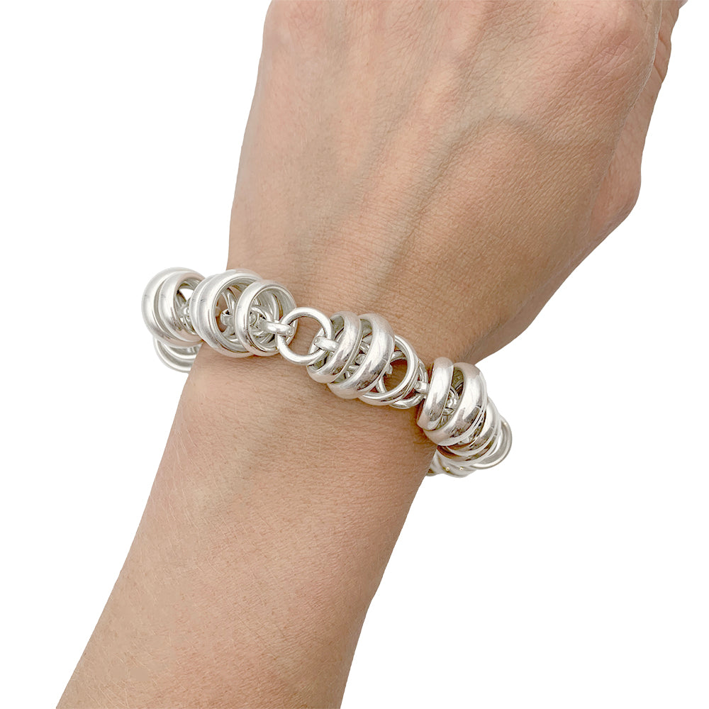 Bracelet Pomellato 67, "Rondelles", argent.