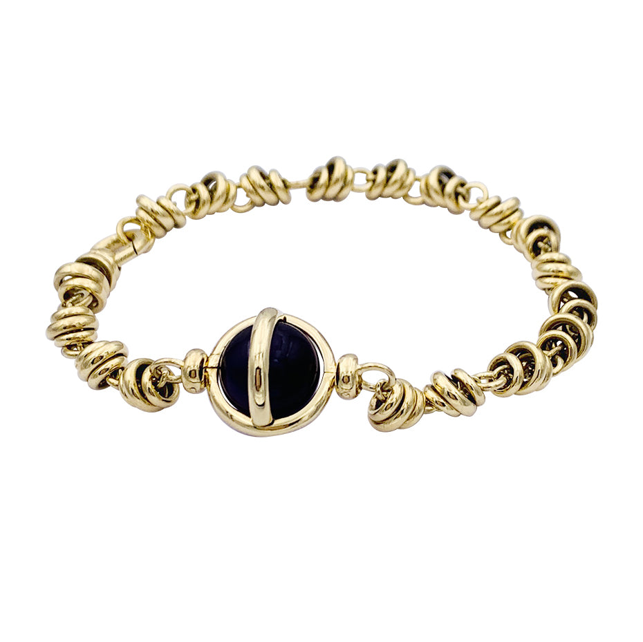 Bracelet Pomellato or jaune, améthyste.