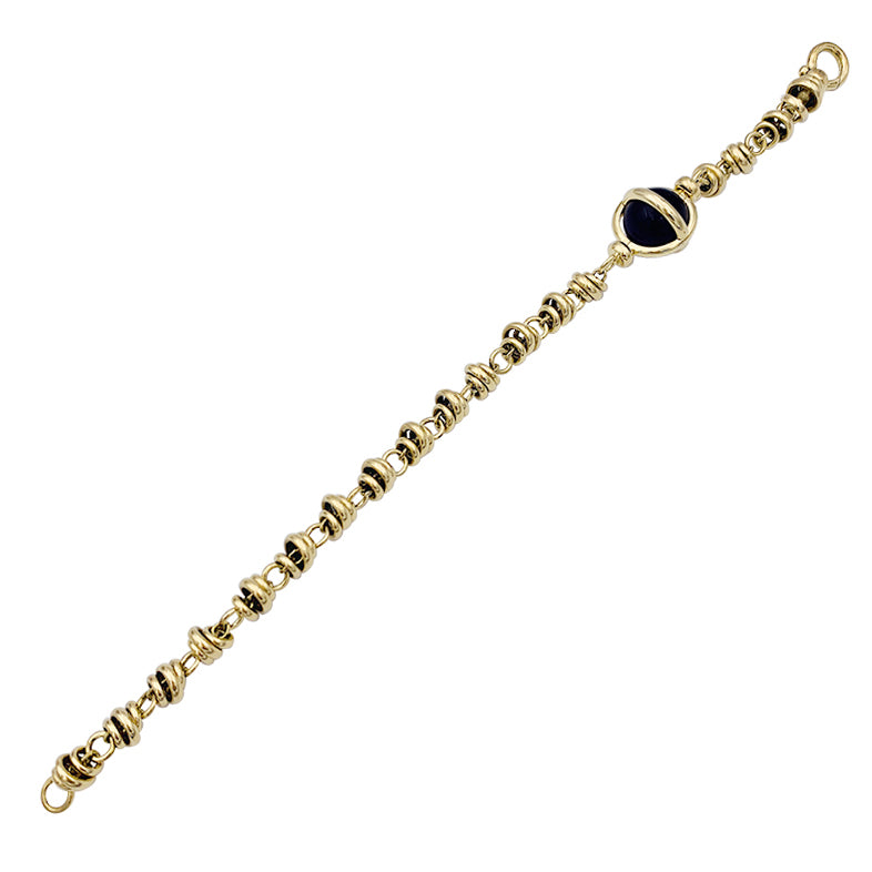 Pomellato yellow gold and amethyst bracelet.