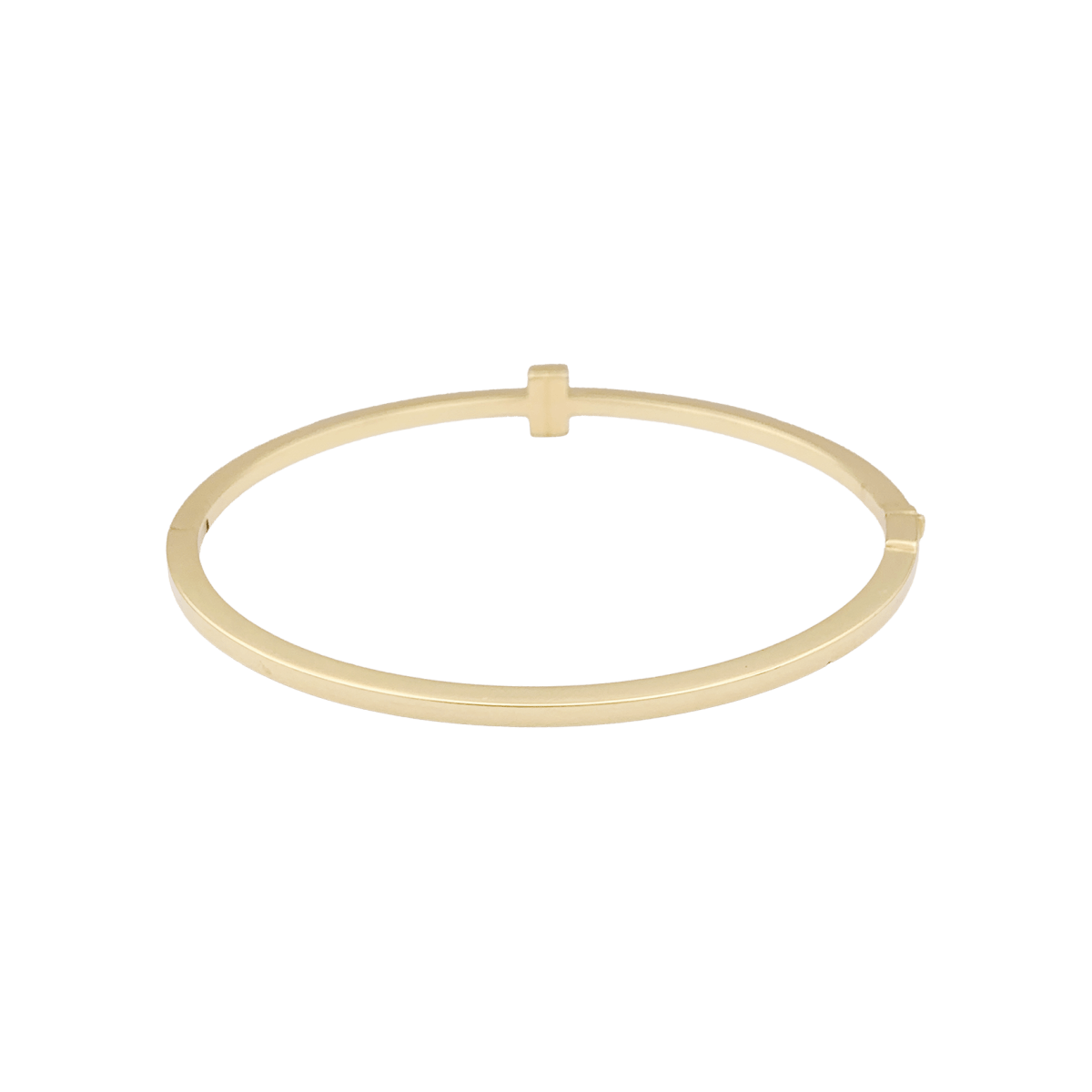 Bracelet Tiffany & Co., "Tiffany T", or jaune, diamants. - Maison Eloe