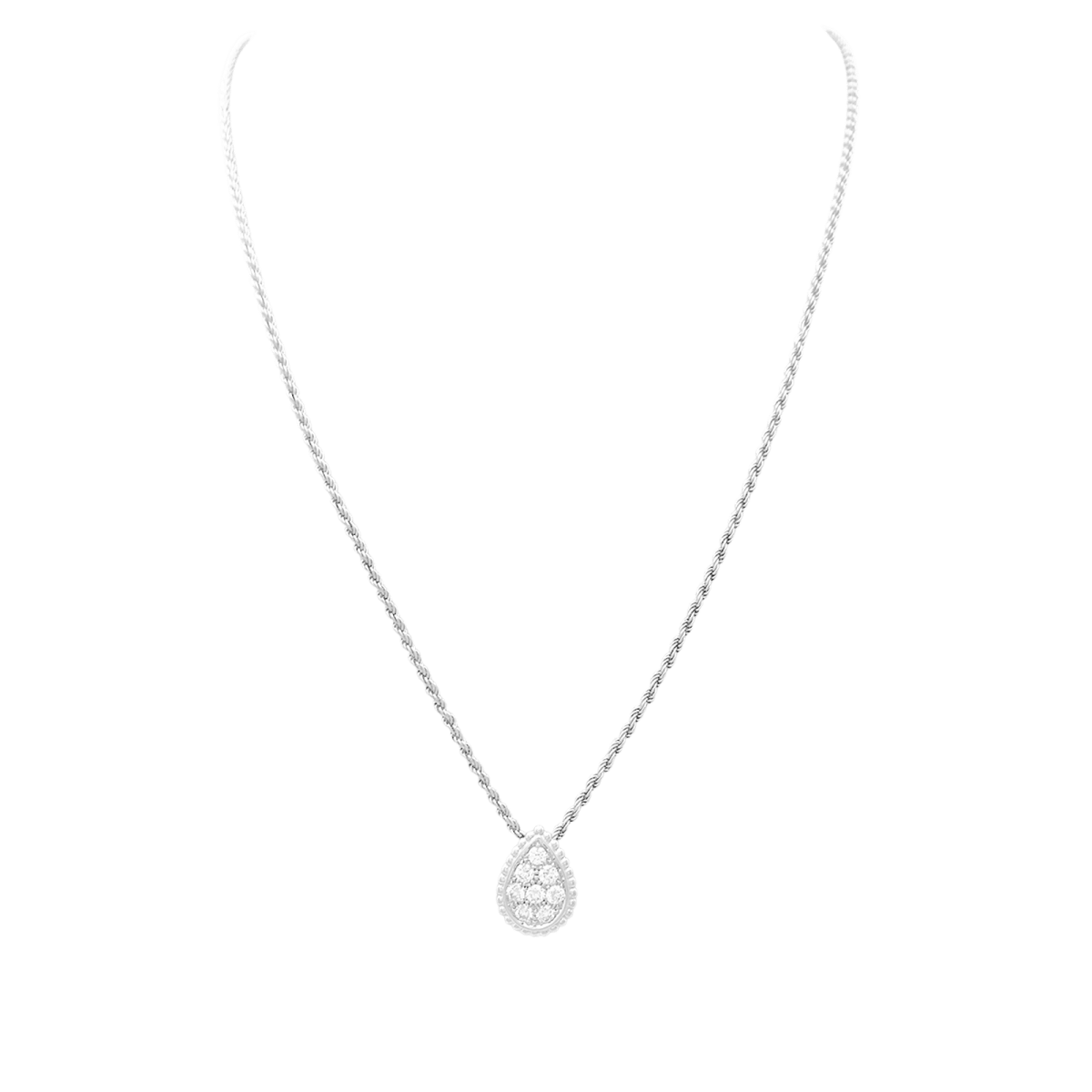 Collier BOUCHERON, Serpent Bohème, or blanc et diamants. - Maison Eloe