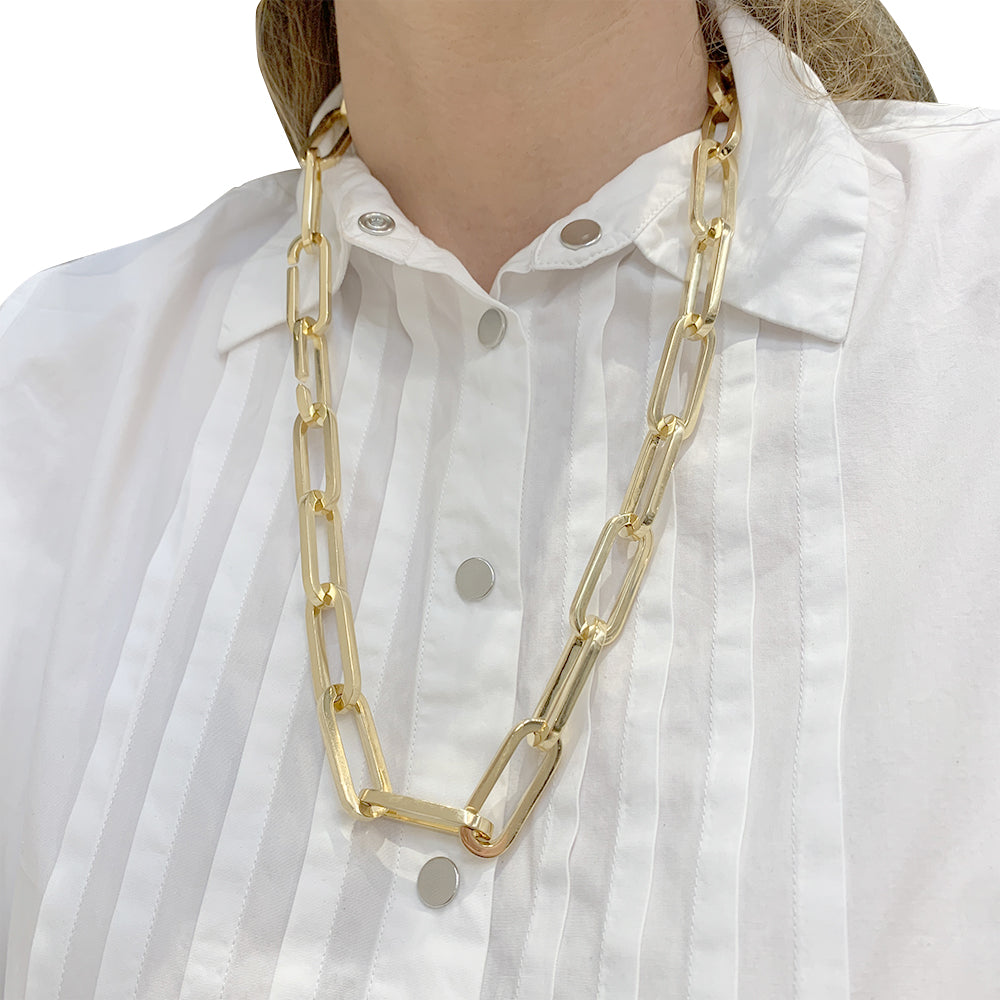 Dinh Van necklace, "Maillon", yellow gold.