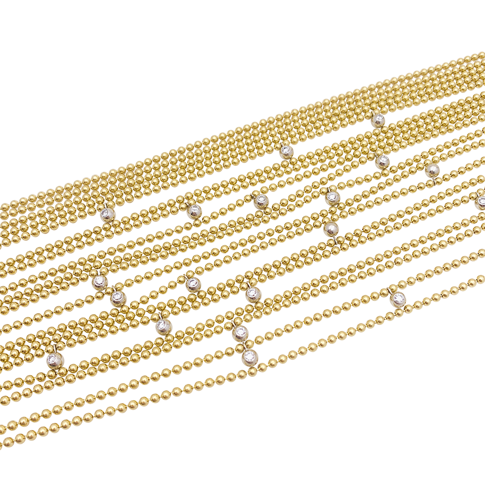 Cartier necklace, "Draperie de Décolleté", yellow gold, white gold and diamonds.
