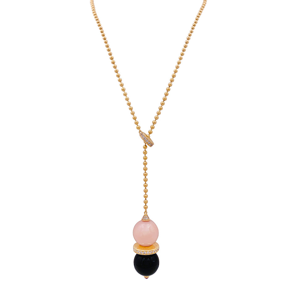 Collier Cartier "Evasion Joaillière" or rose, diamants, pierres de couleurs.