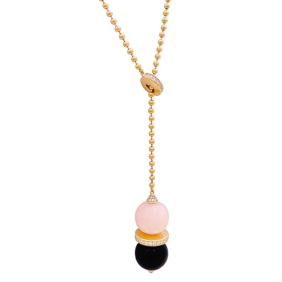 Collier Cartier "Evasion Joaillière" or rose, diamants, pierres de couleurs.