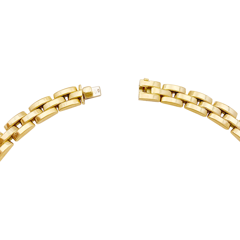 Cartier "Tyrana" necklace, yellow gold, diamonds.