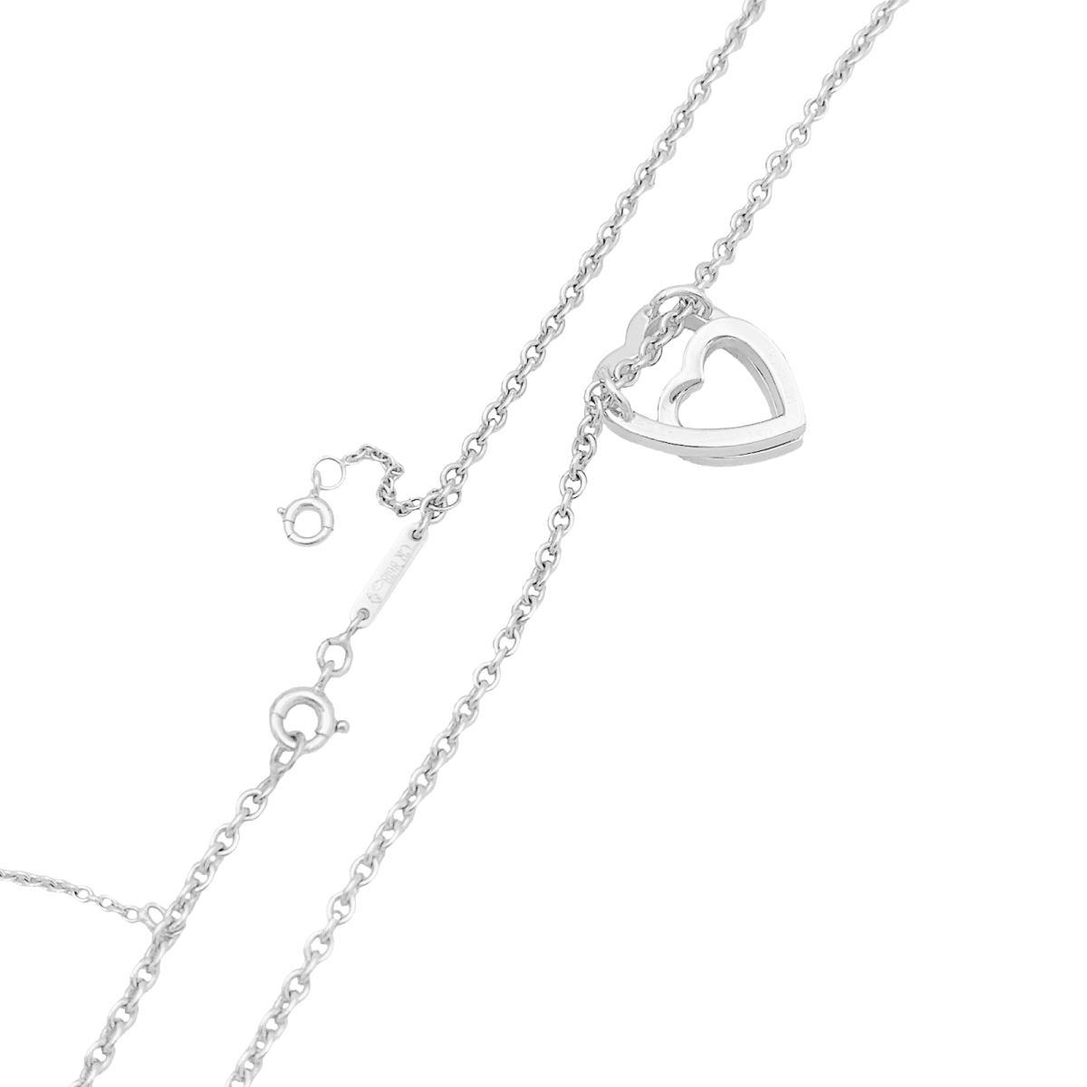 Collier Cartier, "Coeurs", or blanc, diamants. - Maison Eloe