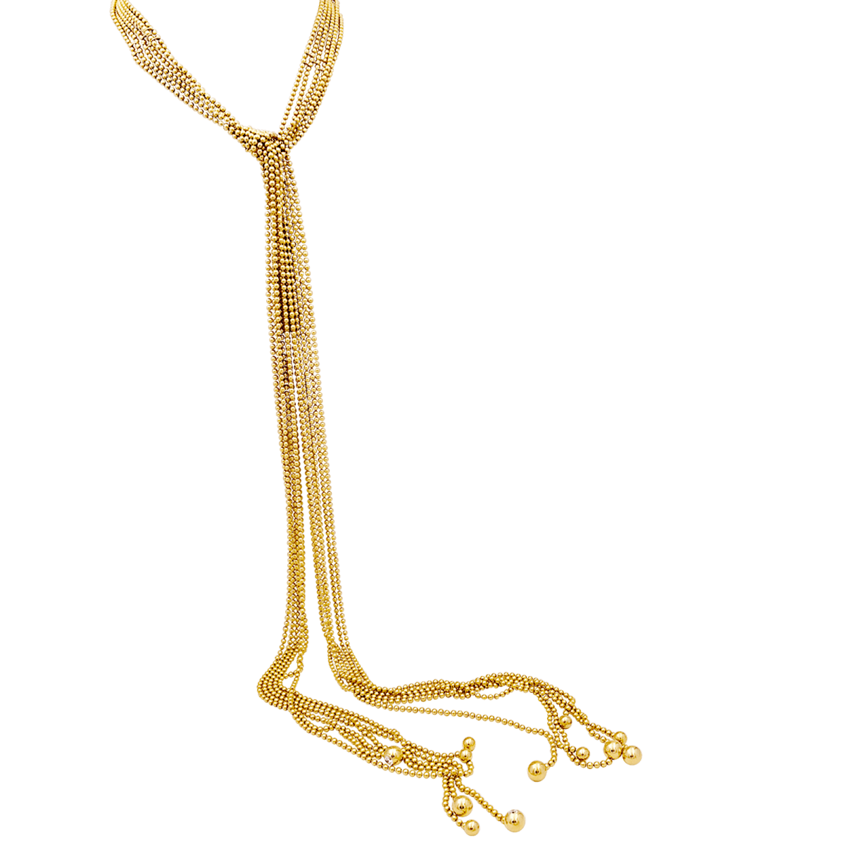 Collier Cartier, "Draperie", or jaune, diamants. - Maison Eloe