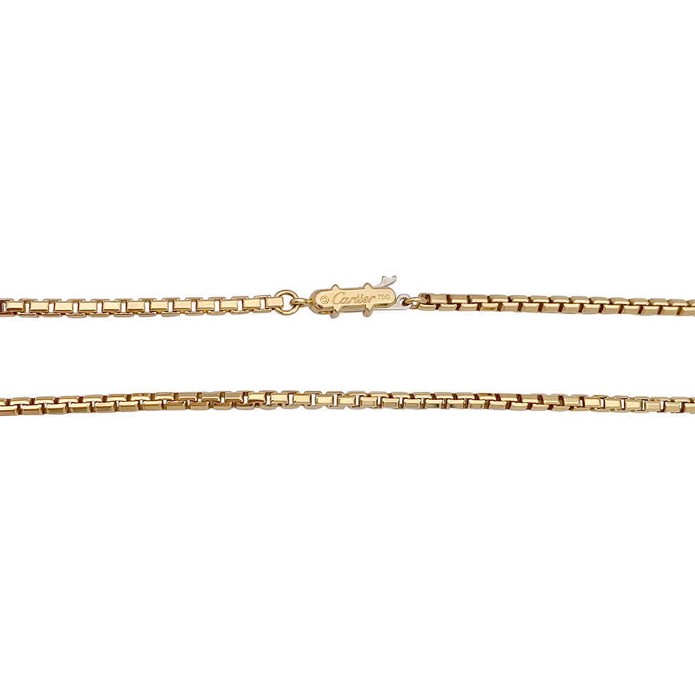 Cartier yellow gold necklace.