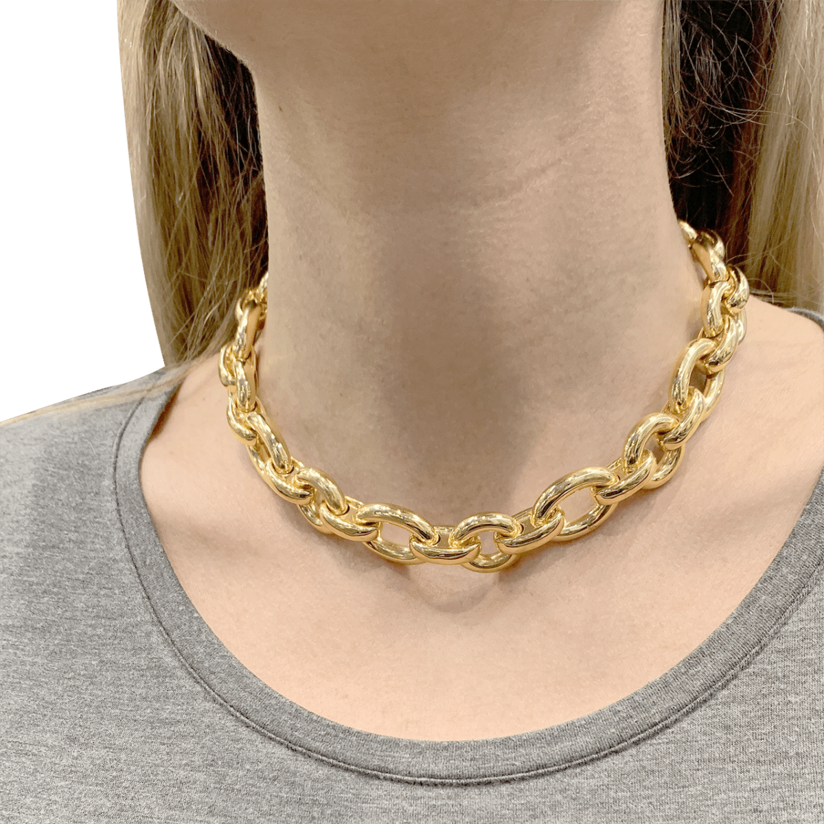 Collier Chaumet, "Ovronde", Vintage en or jaune - Maison Eloe