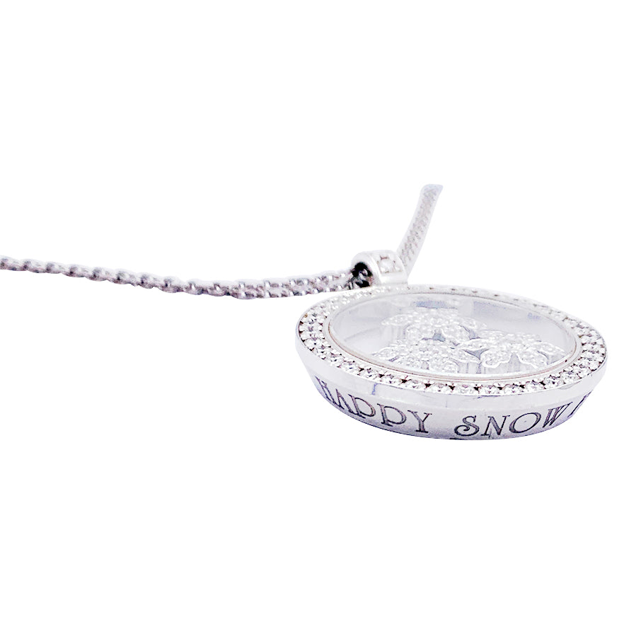 Chopard necklace, “Happy Snow Flakes”, white gold, diamonds.