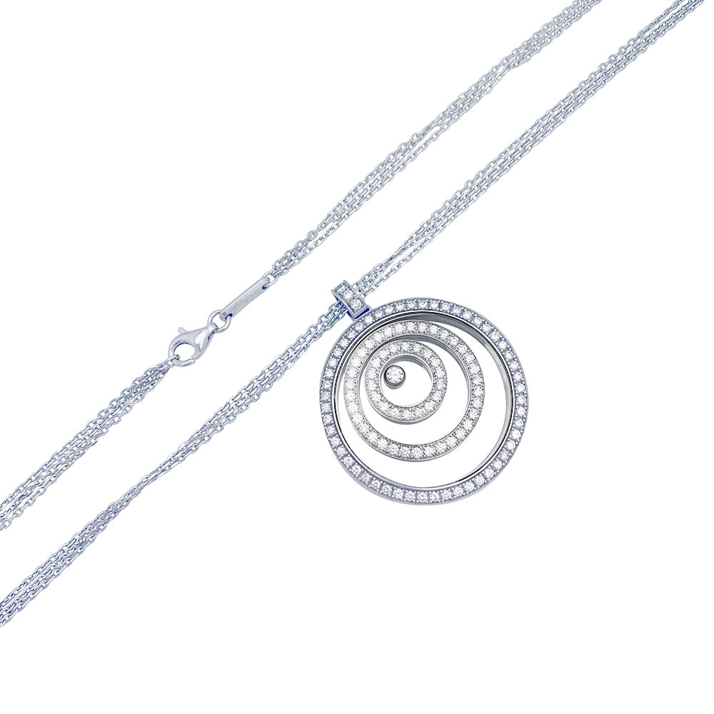 Chopard necklace, "Happy Spirit", white gold, diamonds.