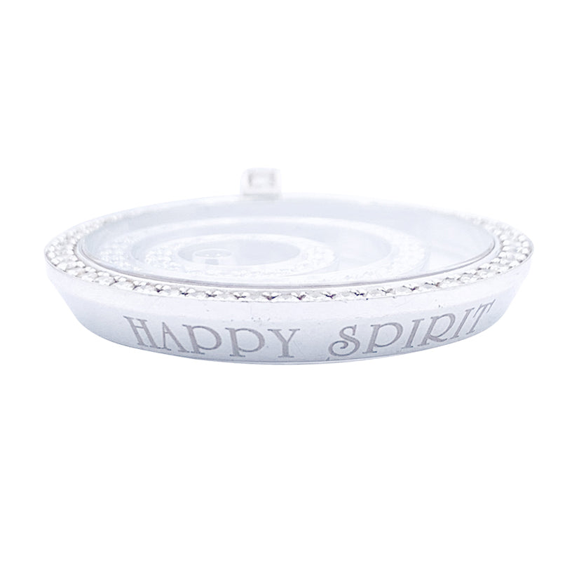Collier Chopard, "Happy Spirit", or blanc, diamants.