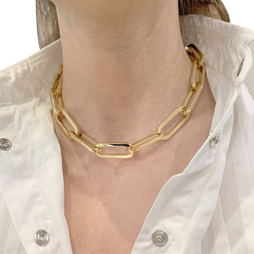 Dinh Van necklace, "Maillon", yellow gold.