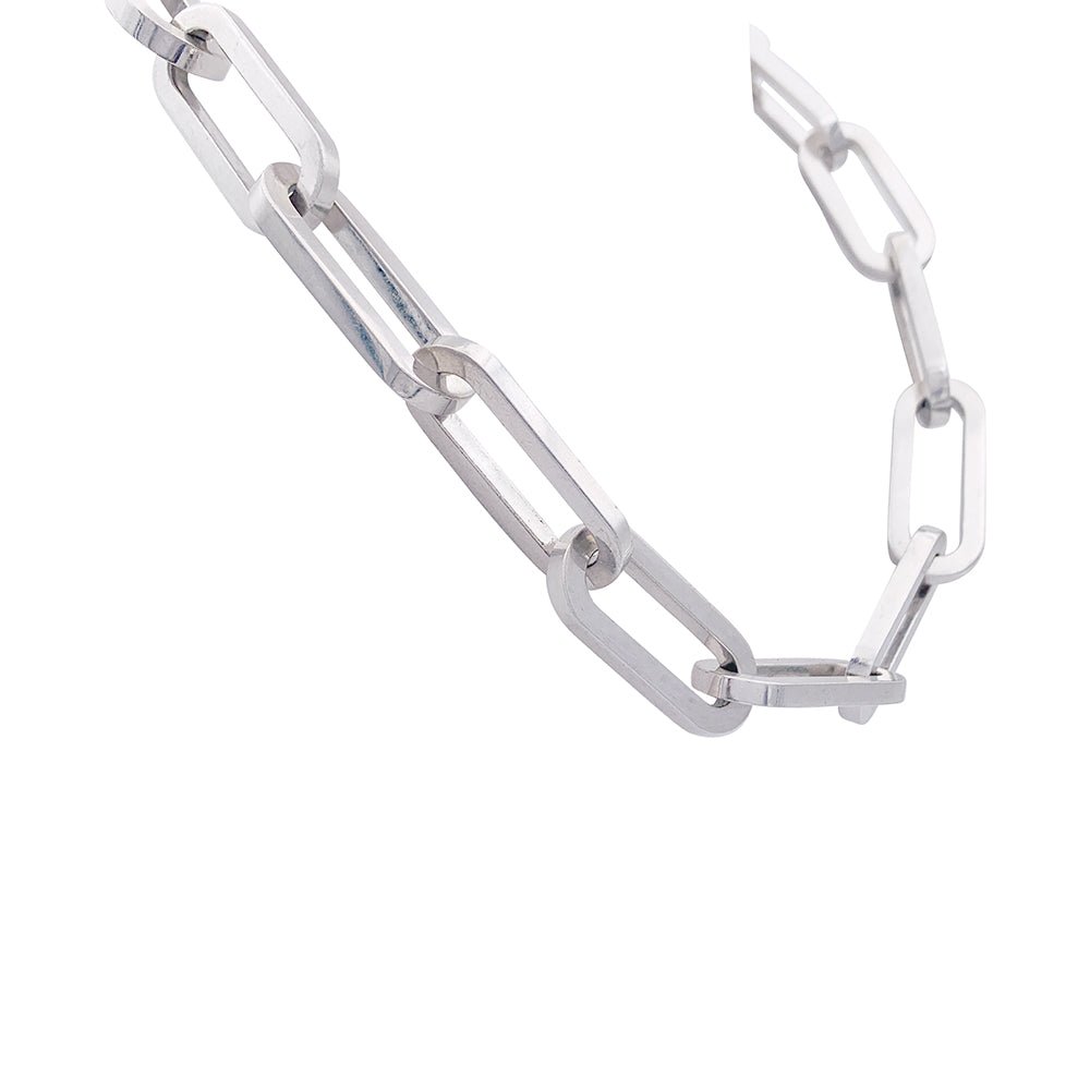 Collier Dinh Van, "Maillon XL", argent. - Maison Eloe