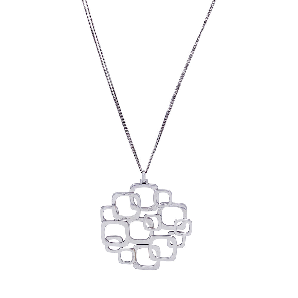 Collier Dinh Van, "Surimpression, or blanc.
