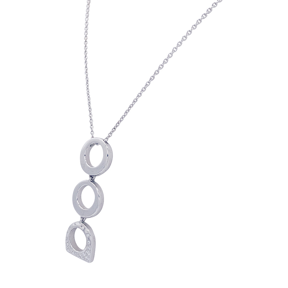 Collier Fred, “Success”, or blanc, diamants.