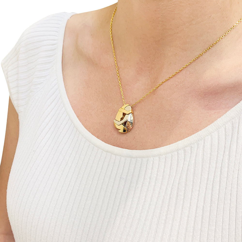 Fred x Miroslav Brozek necklace, "The Couple", two golds.