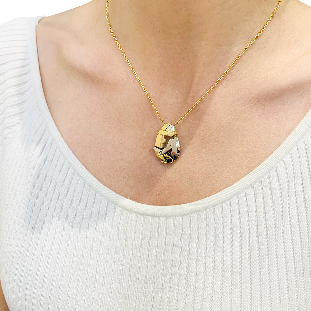 Fred x Miroslav Brozek necklace, "The Couple", two golds.