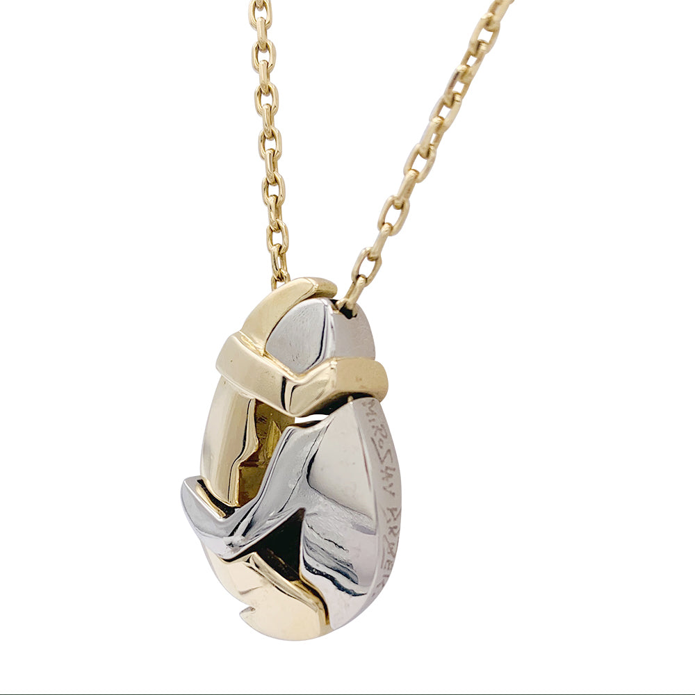 Fred x Miroslav Brozek necklace, "The Couple", two golds.