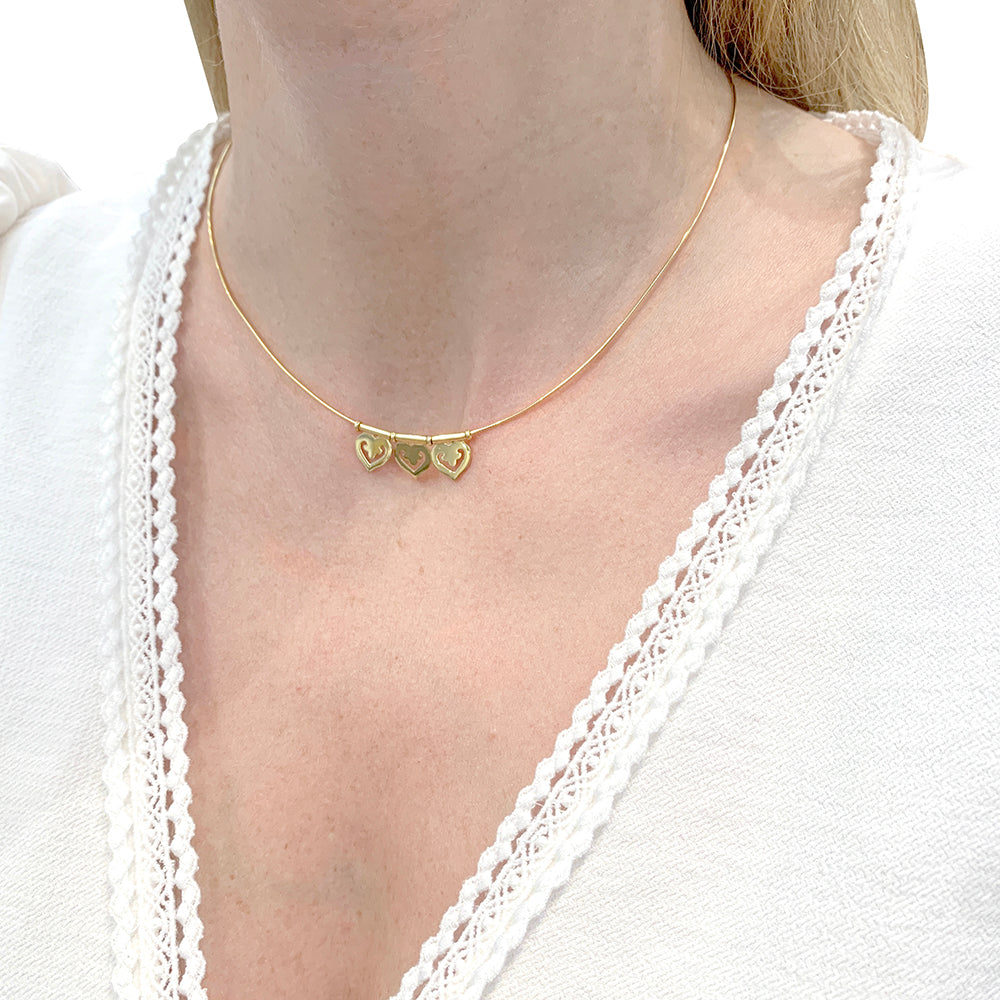 OJPerrin necklace, “Legendary Heart”, yellow gold.