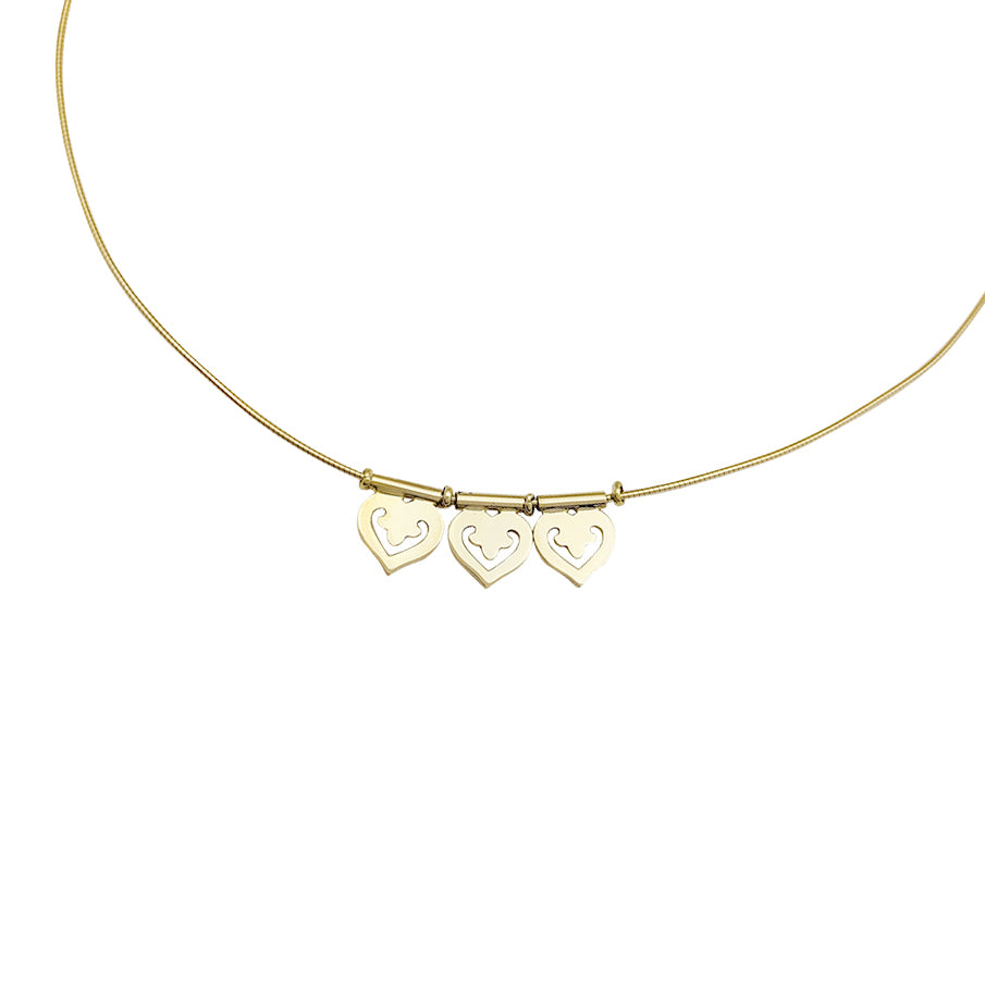 OJPerrin necklace, “Legendary Heart”, yellow gold.