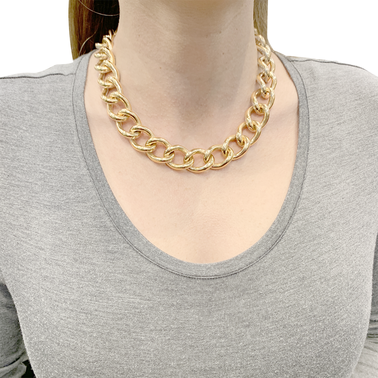 Pomellato necklace, "Catene", pink and white gold, diamonds.