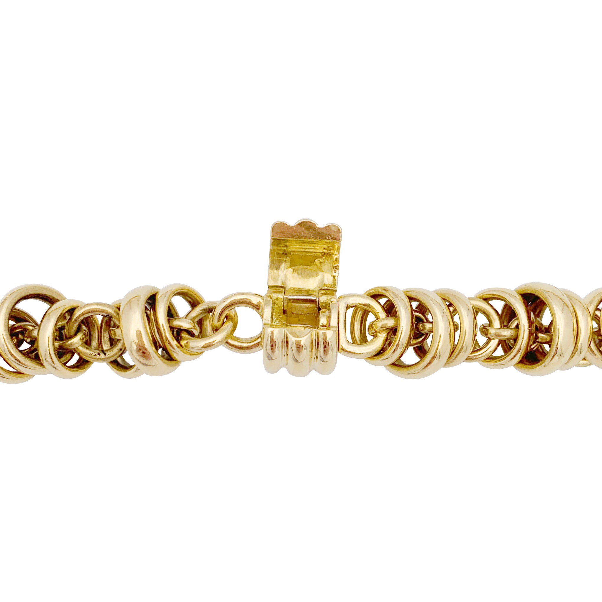 Pomellato “Mille Cercles” necklace in yellow gold.