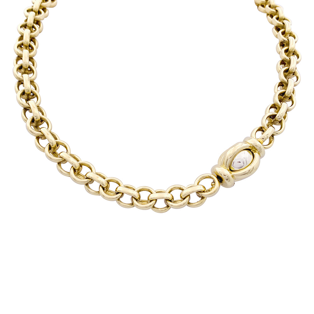 Collier Pomellato vintage, deux ors.