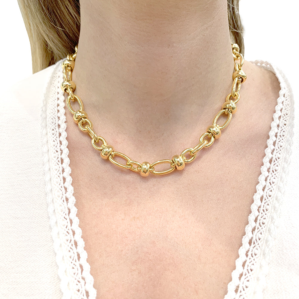 Vintage Pomellato necklace, yellow gold.
