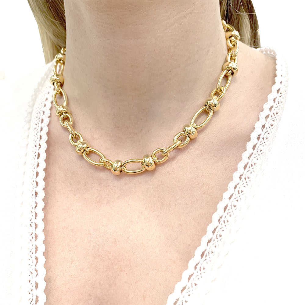 Vintage Pomellato necklace, yellow gold.