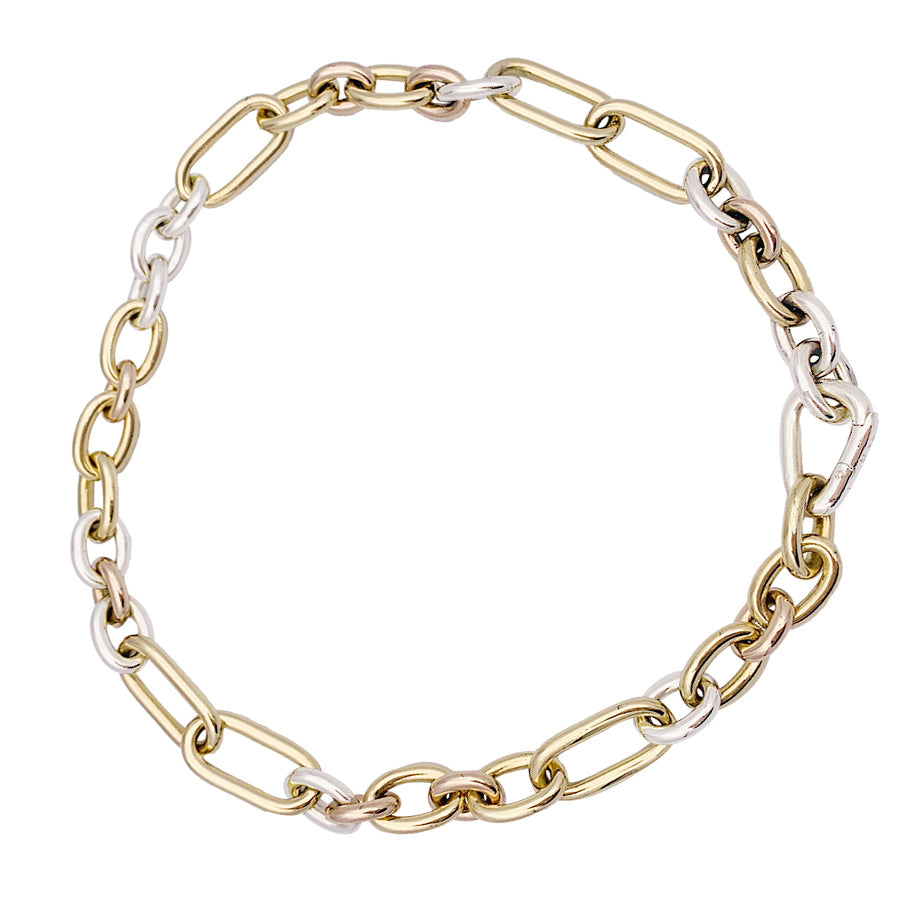 Collier Pomellato vintage, trois ors.