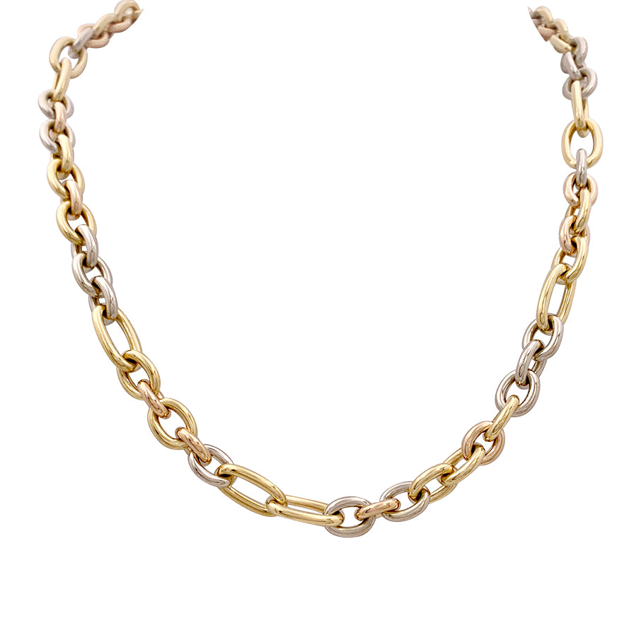 Collier Pomellato vintage, trois ors.