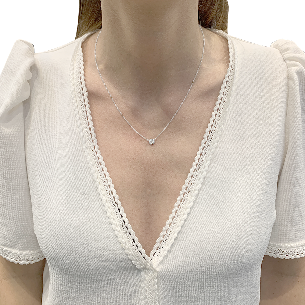 Tiffany&Co necklace. x Elsa Peretti, "Diamonds by the Yards", platinum, diamond.