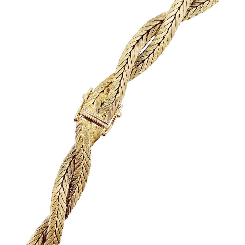 Vintage Mellerio necklace called Meller, yellow gold.