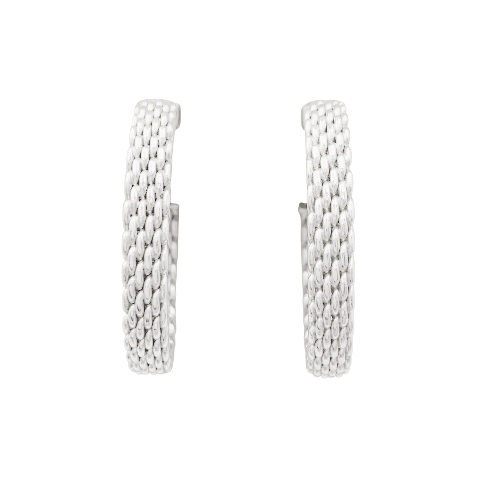 Créoles Tiffany & Co "Somerset" argent.