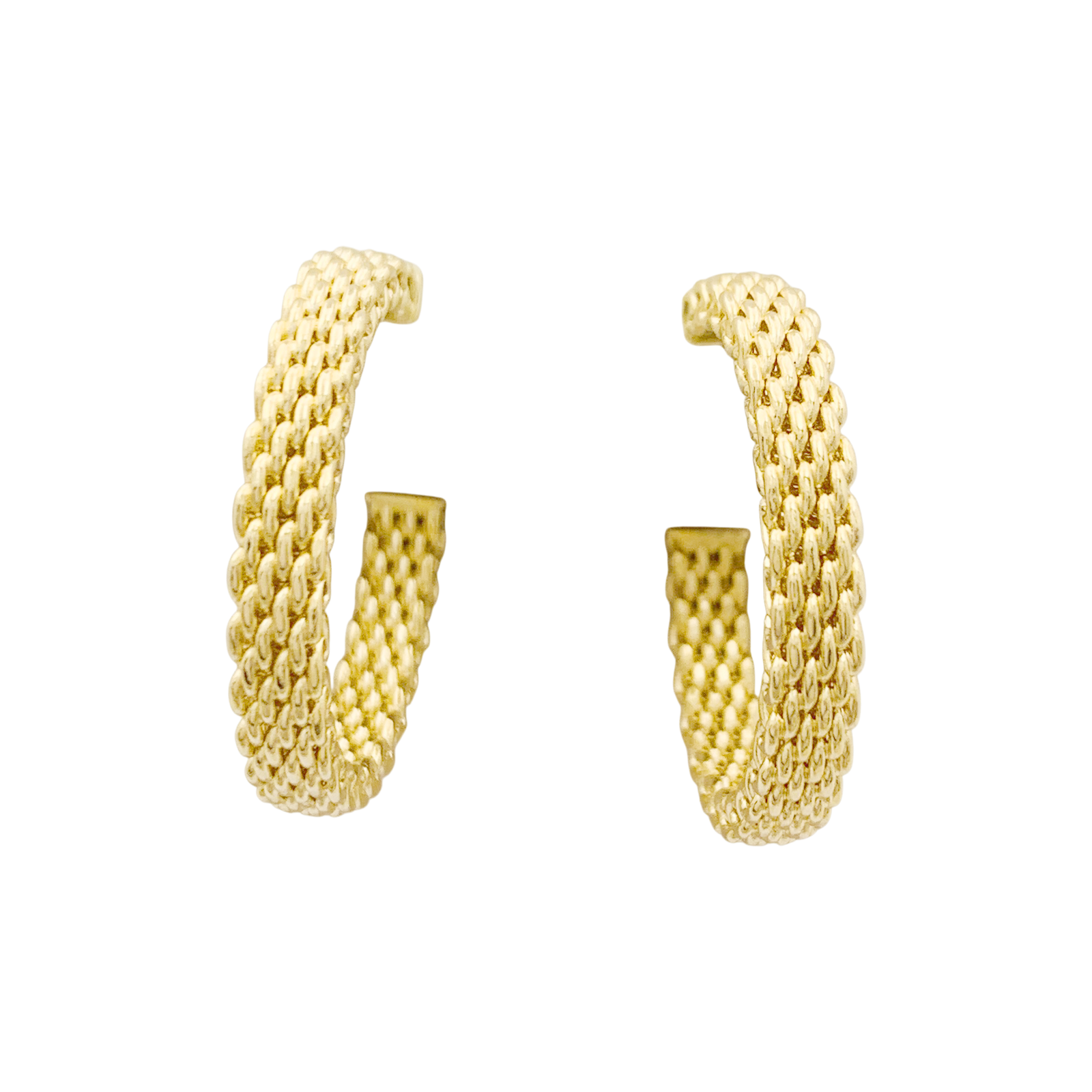 Créoles Tiffany & Co "Somerset" or jaune.