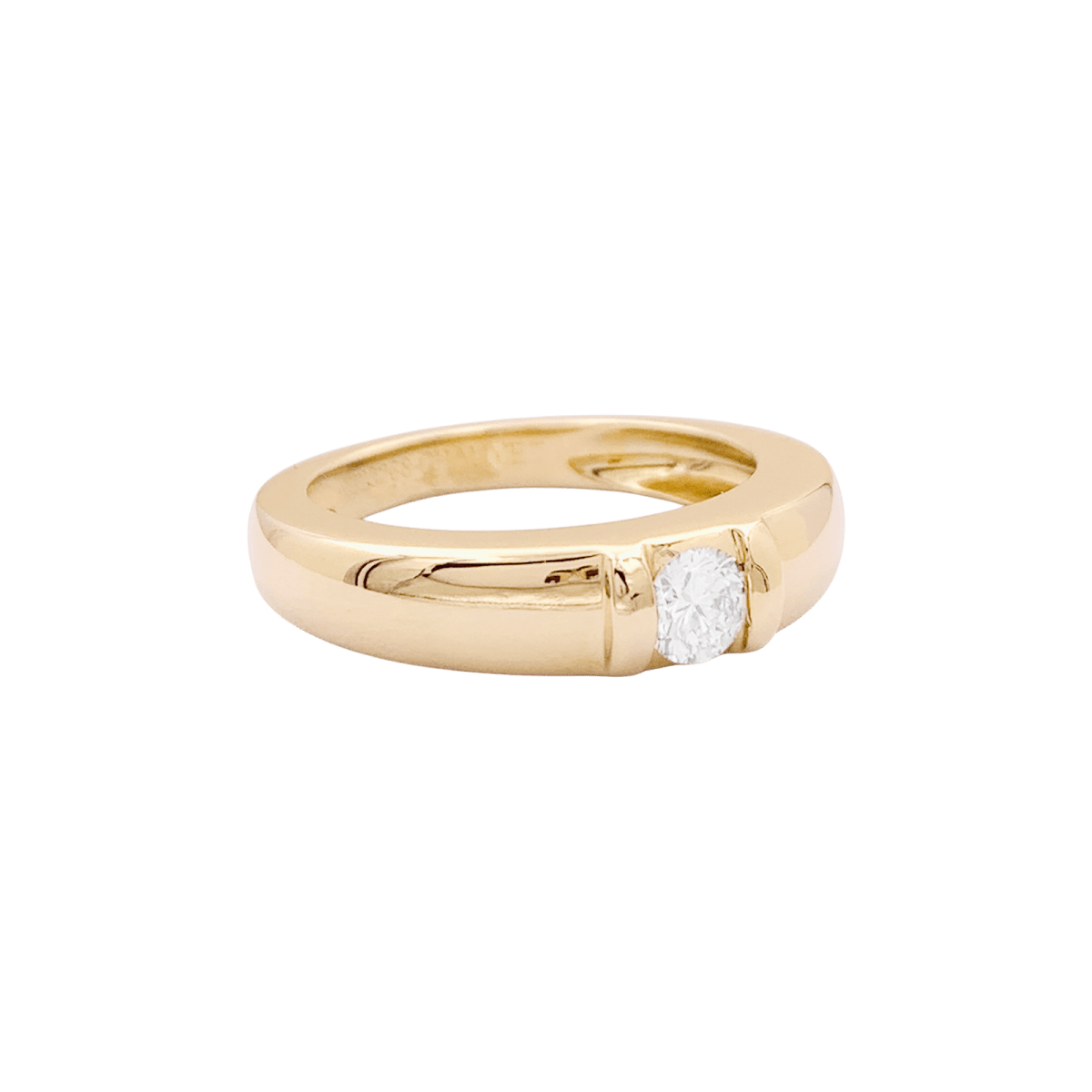 Bague Chaumet, "Gioia", or jaune, diamant. - Maison Eloe