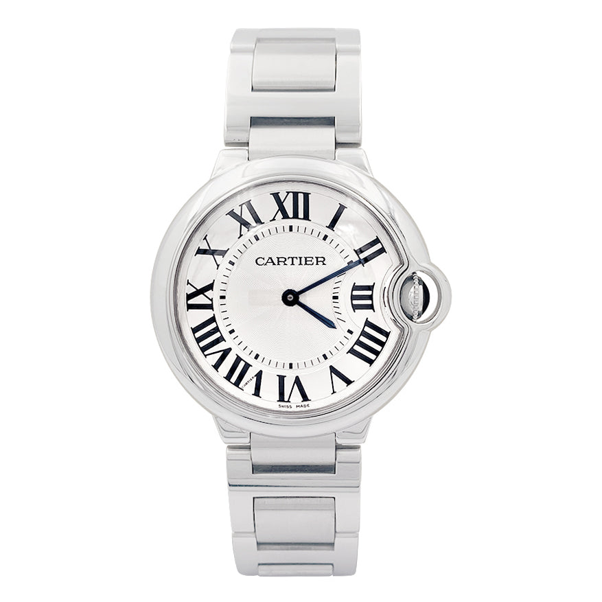 Cartier watch, "Ballon Bleu", steel.