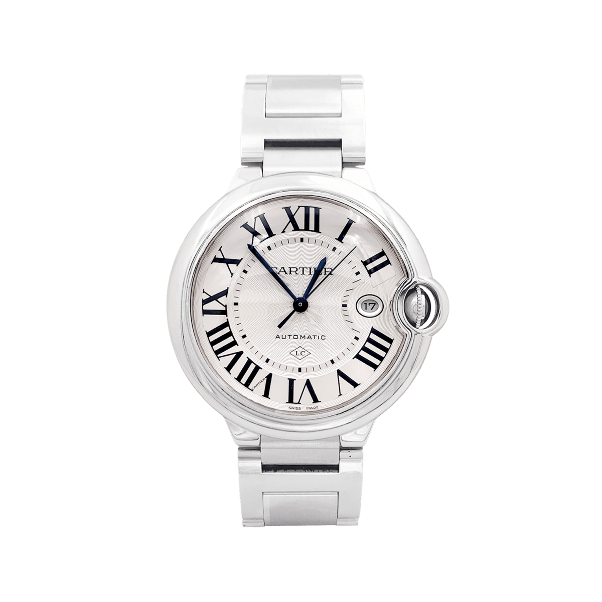 Montre Cartier, "Ballon Bleu", acier. - Maison Eloe