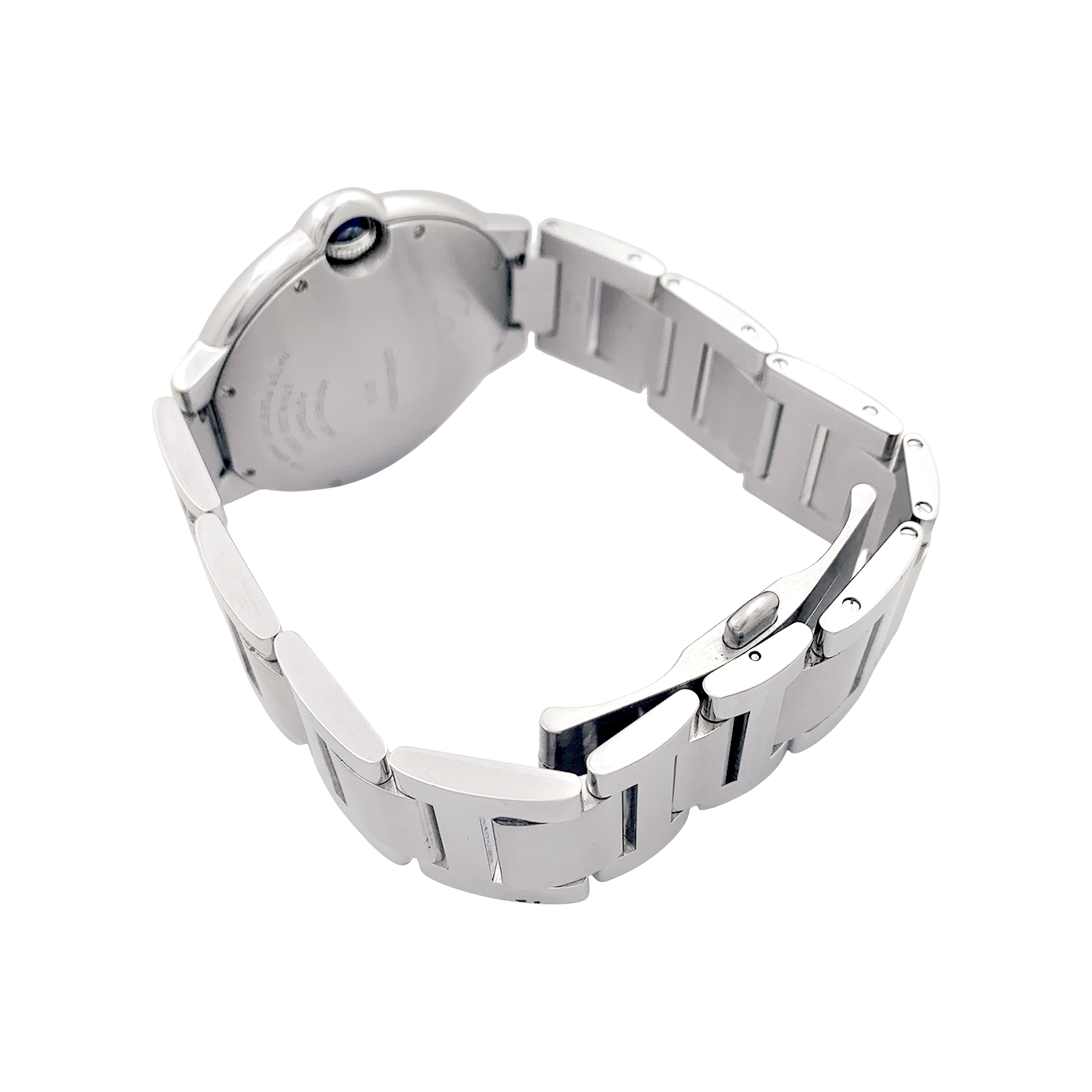 Cartier watch, "Ballon Bleu", steel.
