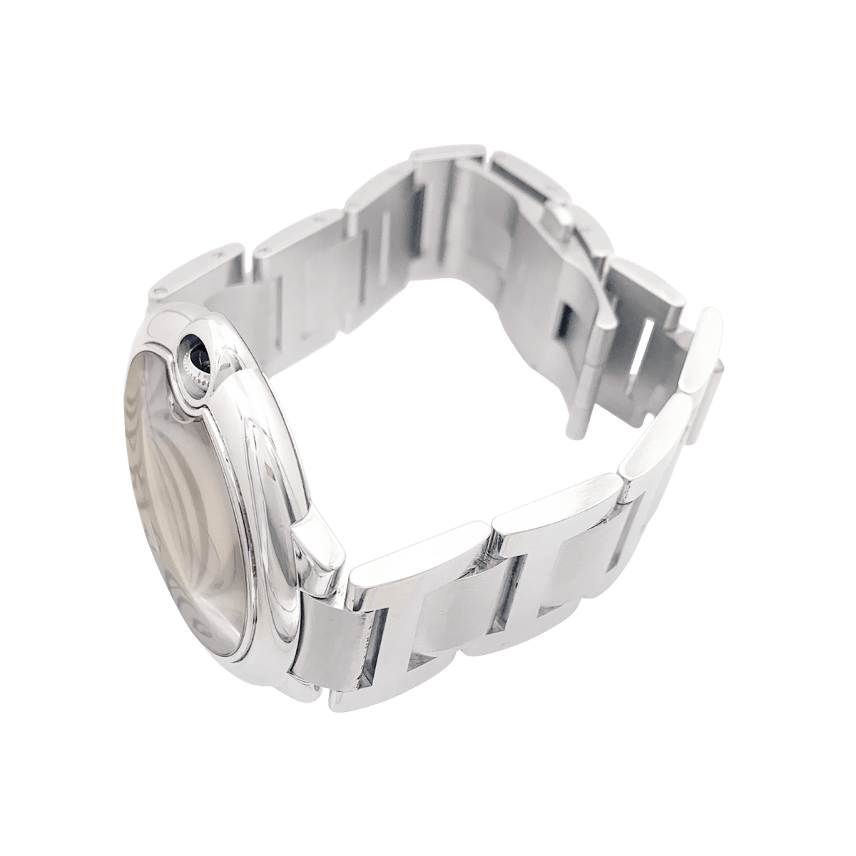 Montre Cartier, "Ballon Bleu", acier. - Maison Eloe