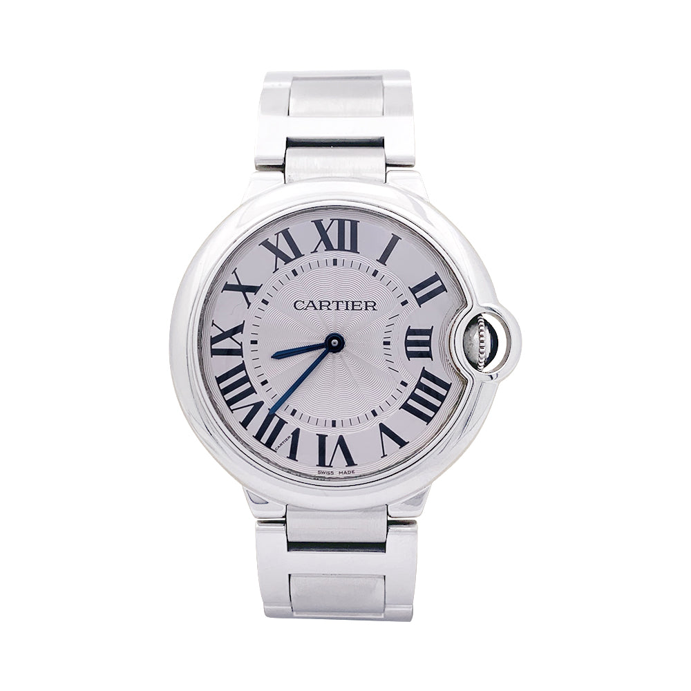 Cartier watch, "Ballon Bleu", in steel.