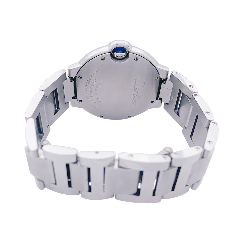 Cartier watch, "Ballon Bleu", in steel.